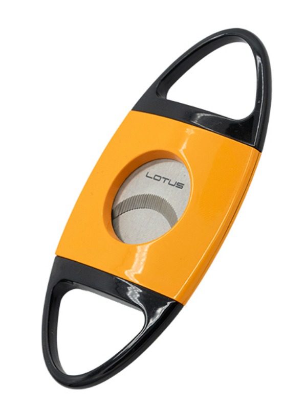 Lotus Jaws Serrated Cigar Cutter - Yellow & Black (CUT603)